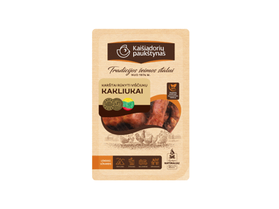 Karštai rūkyti viščiukų broilerių kakliukai, nerūš., 300 g