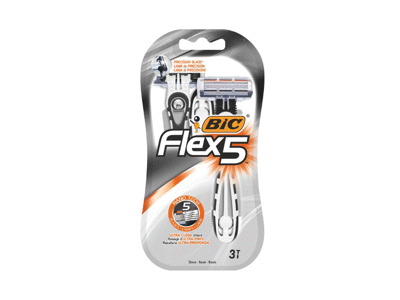 BIC Flex 5 vyriški vienkartiniai skustuvai 3vnt.
