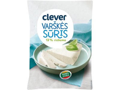 Varškės sūris 13% CLEVER