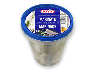 Silkių filė gabaliukai su svogūnais marinate VIČI, 500g