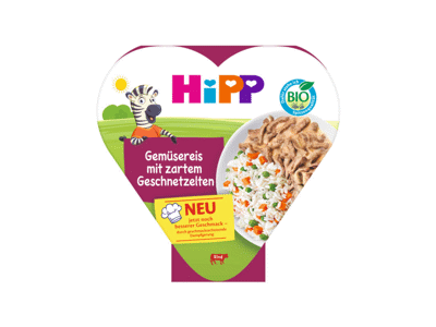 Ekologiški ryžiai HIPP su daržovėmis ir jautiena, nuo 12 mėn., 250 g