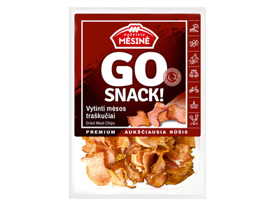 Vyt. mėsos traškučiai GO SNACK, a. r., 100 g