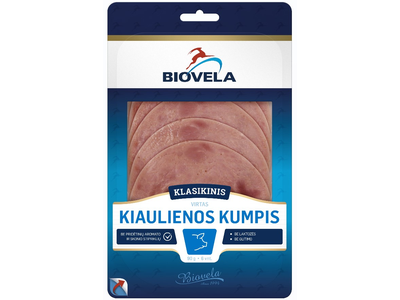 Virtas kiaulienos kumpis BIOVELA Klasikinis, I rūšis, 90 g