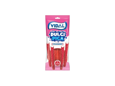 Vidal Sour Strawberry Pencils guminukai, 90 g