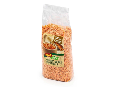 Ekologiški raudonieji lęšiai BILLA BIO, 500 g
