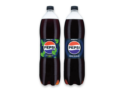 Gazuotas gėrimas PEPSI LIME arba PEPSI LEMON, 1,5 l