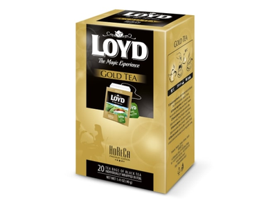 Juodoji arbata LOYD HORECA Gold Tea, 20 x 2g