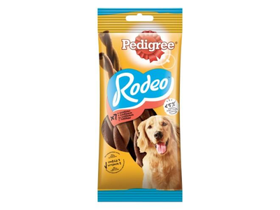 Šunų skanėstai PEDIGREE Rodeo, su jautiena, 7 vnt., 123 g
