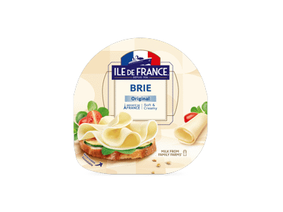 Sūris BRIE ILE DE FRANCE (riekelės), 60 % rieb. s. m., 150 g
