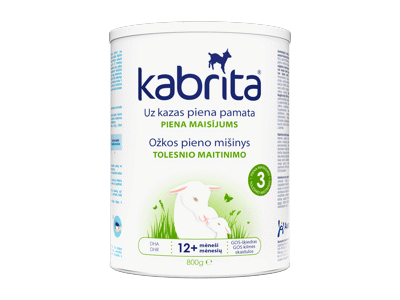 Ožkų pieno mišinys KABRITA 3, nuo 12 mėn., 800 g