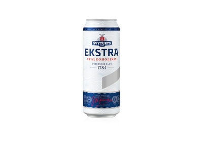 Nealk. alus ŠVYTURYS ekstra 0,5%, skard., 500 ml