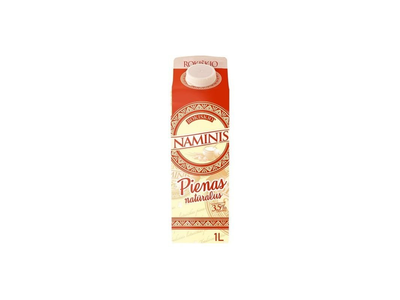 Pienas ROKIŠKIO NAMINIS, 3,5% rieb., 1 l