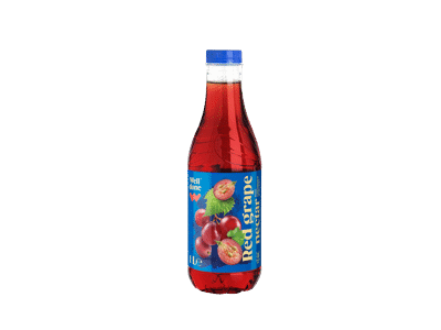 Raudonųjų vynuogių nektaras iš koncentrato WELL DONE, 1 l