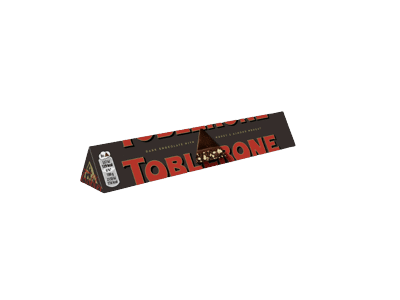 Juodasis šokoladas TOBLERONE su medumi ir migdolų nuga, 100 g