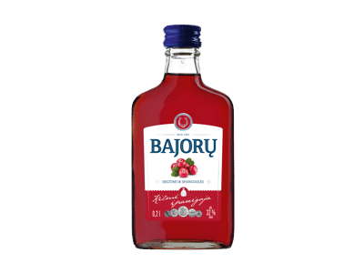 Spiritinis gėrimas BAJORŲ DEGTINĖ IR SPANGUOLĖS, 200 ml