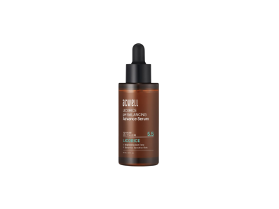 Drėkinantis, skaistinantis veido serumas su saldymedžio ekstraktu ACWELL LICORICE PH BALANCING SERUM, 30 ml