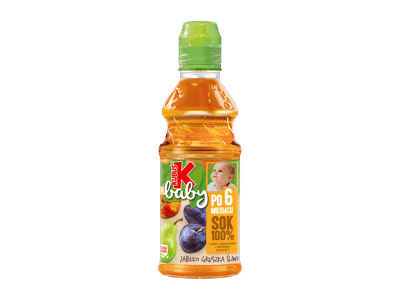 Obuolių, kriaušių, slyvų sultys nuo 6 mėn. 100%, Kubuš baby, 300 ml 