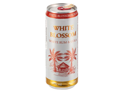 Alkoholinis kokteilis WHITE BLOSSOM RUM&COLA (10%), 0,33 l