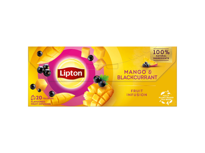 Mango ir juod. serb. arbata LIPTON, 20 vnt.