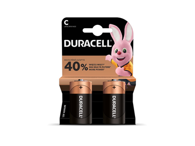 Baterijos DURACELL C, LR14, 2vnt