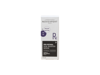 Dvepojo poveikio serumas su bakučioliu+proretinoliu ir 10% AHA+PHA rūgštimis, NOVEXPERT, 30 ml