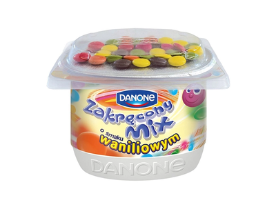 Jogurtas vanilės sk su šoko dražė  125 g
