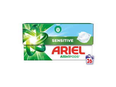 Skalbimo kapsulės ARIEL Sensitive, 30 skalb.