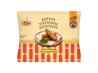 Keptos vištienos juostelės su sūriu TAUTŲ RECEPTAI, 400g