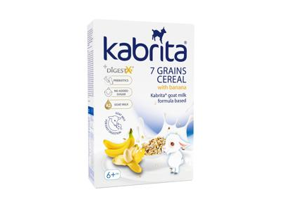 7 grūdų košė KABRITA su bananais (6+ mėn.), 180 g