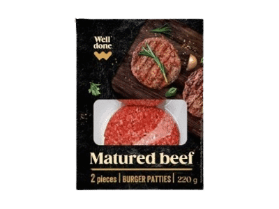Brandintos jautienos mėsainių maltiniai WELL DONE, 220 g