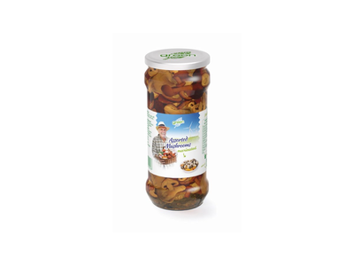 Grybų asorti GREEN, marinuoti, 580 ml