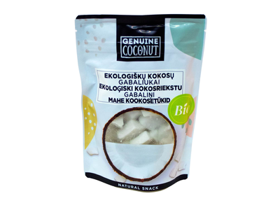 Ekologiški kokoso gabaliukai GENUINE, 100 g
