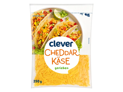 Tarkuotas sūris CLEVER ČEDERIO, 250 g