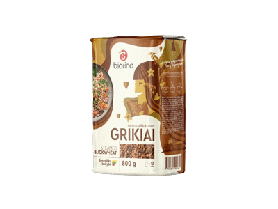Grikių kruopos BIORINA, 800 g
