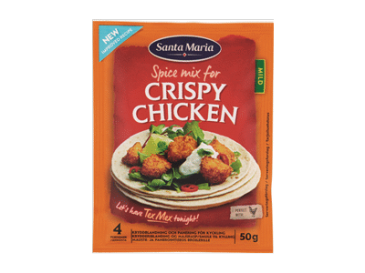 Traškios vištienos prieskonių mišinys SANTA MARIA, 50 g