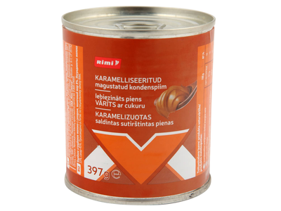Karamel. sald. sutirštintas pienas Rimi, 397g