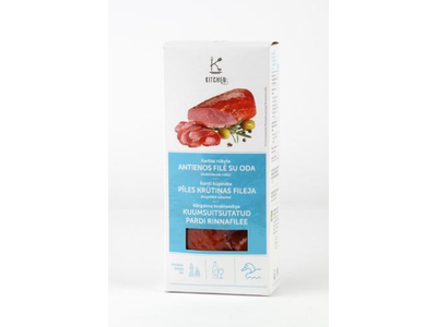 Karštai rūkyta anties filė, su oda, ~250 g