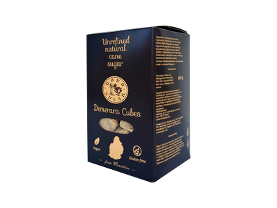 Nerafinuotas cukranendrių cukrus DODO, Demerara, gabalinis, 600 g