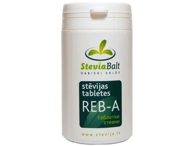 Stevijos tabletės REB 600, 60 g
