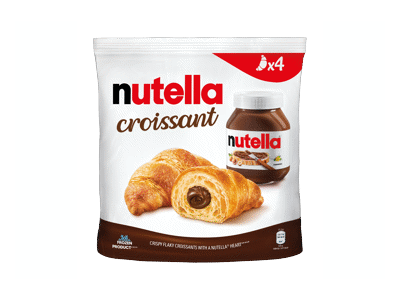 NUTELLA šaldyti kruasanai, 4vnt. 340g