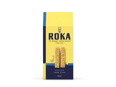 Sūrio lazdelės ROKA Gouda, 80 g