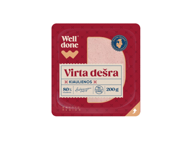 Virta kiaulienos dešra WELL DONE, a. r., 200 g
