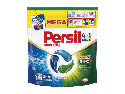 Skalbimo kapsulės "PERSIL DISCS Universal" 60 vnt.