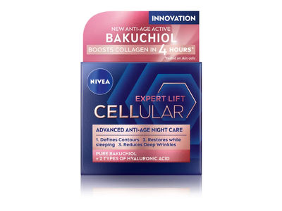 Naktinis kremas nuo senėjimo NIVEA Cellular Expert Lift, 50 ml