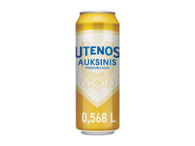 UTENOS AUKSINIS alus, 568 ml