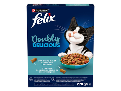 Sausas ėdalas katėms su žuvimi FELIX, 270g