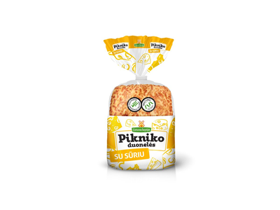 ** Pikniko duonelės su sūriu, 200g