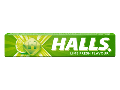 Ledinukai HALLS, žaliųjų citrinų skonio, 33.5 g