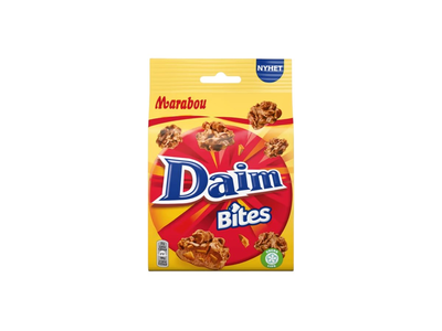 Pieninio šokolado gabaliukai MARABOU DAIM BITES, 145 g