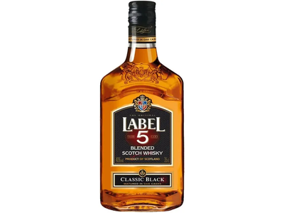 Viskis LABEL 5 Classic Black Blended Scotch Whisky 40% 0,35L